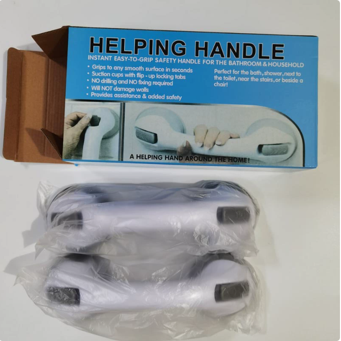 Empaque y presentación de la barra de seguridad para baño Hogar Prime