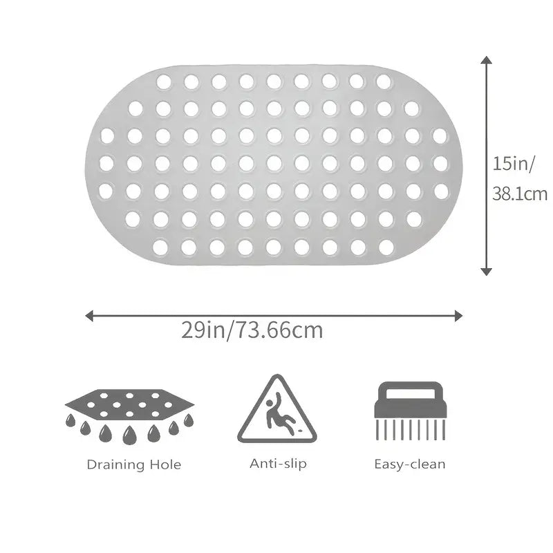 Alfombra Ovalada Antideslizante para Ducha