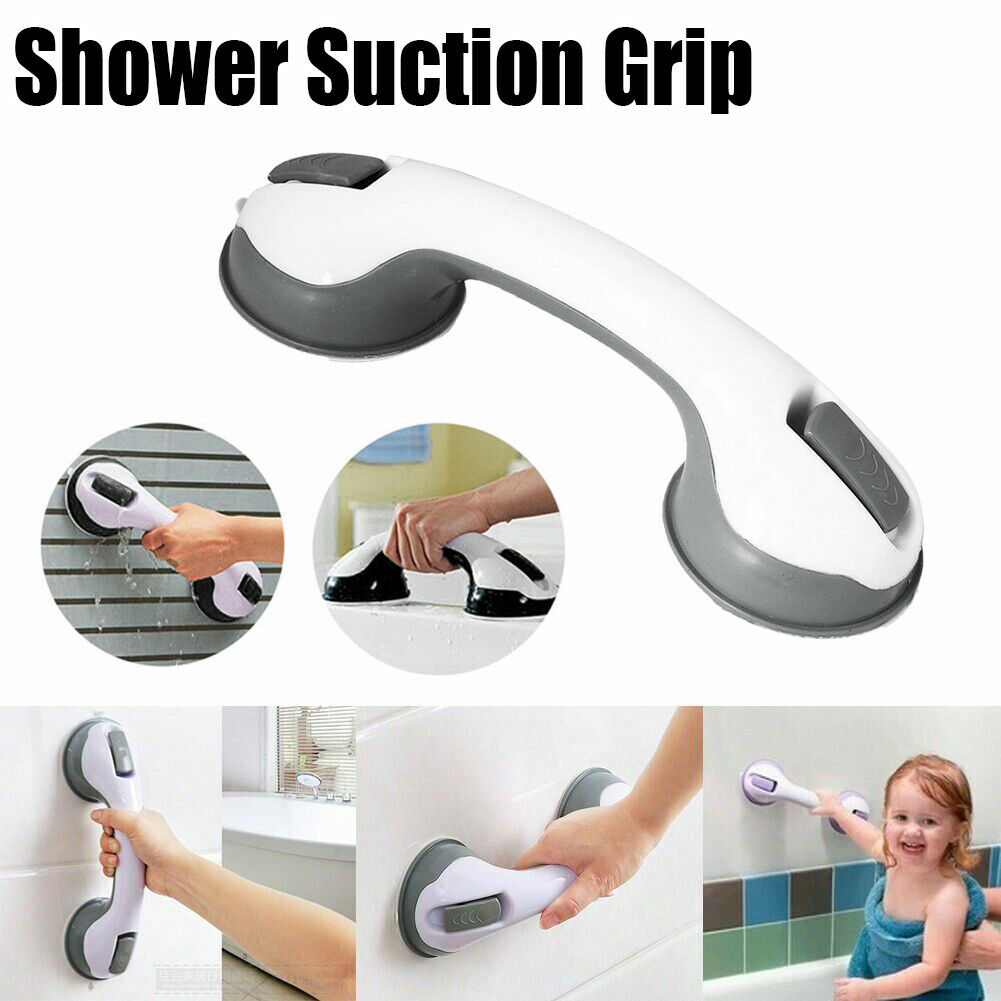 Barra de Apoyo Reforzada para Ducha con Ventosa de Alto Vacío – Agarre Extra Fuerte
