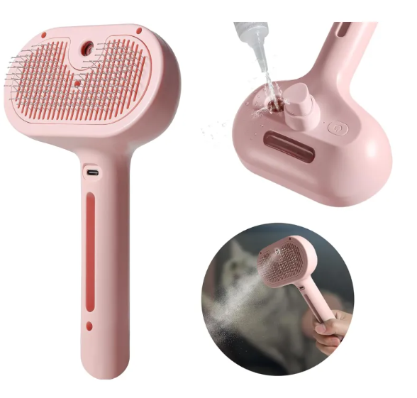 Cepillo con Vapor para Quitar Pelo de Mascotas