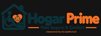 Logo Hogar Prime con bebé, silla de ruedas y patitas de mascota